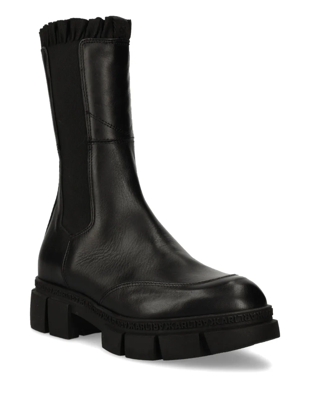 Karl Lagerfeld Aria Ruffle boots Zwart