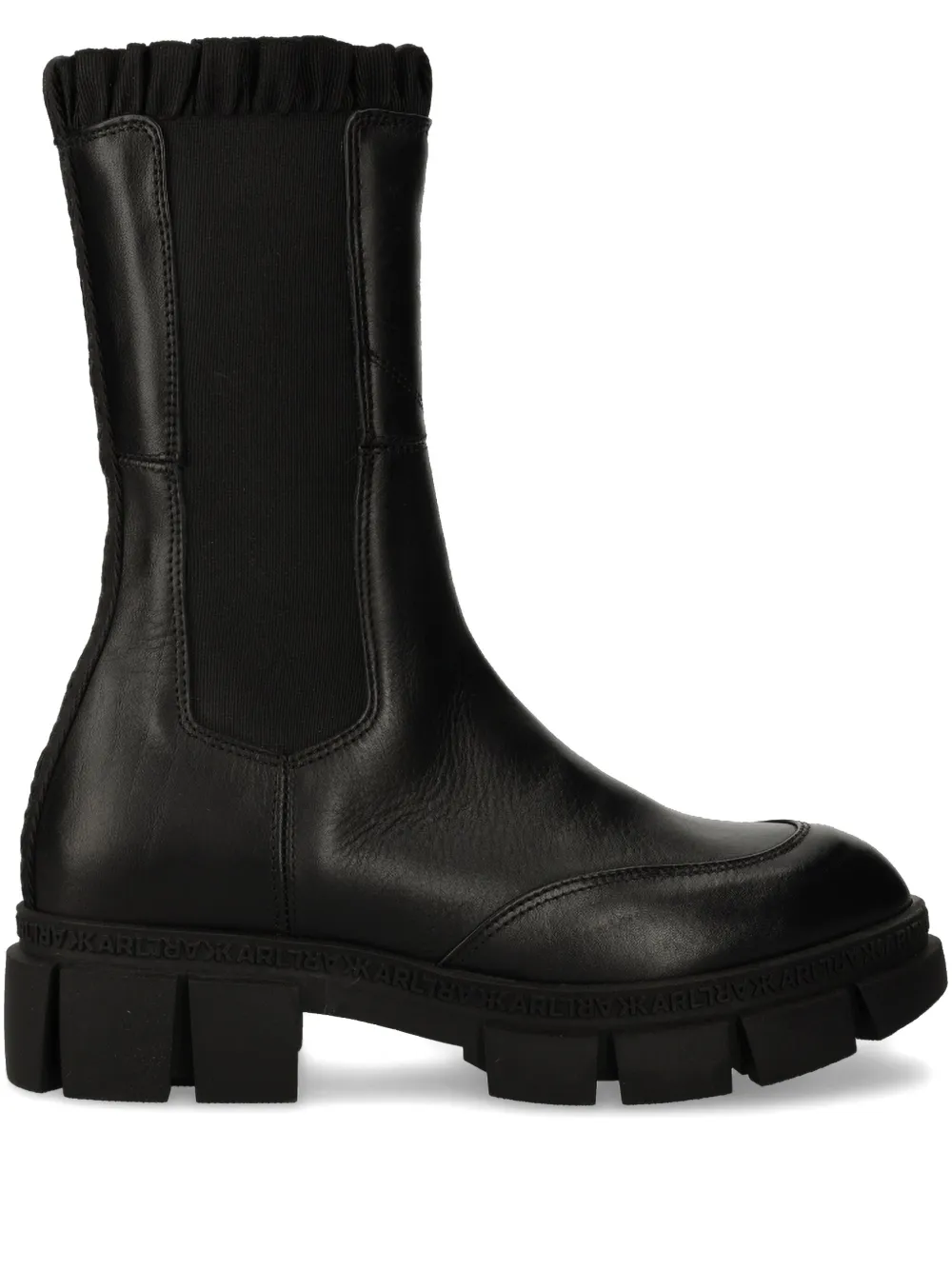 Karl Lagerfeld Aria Ruffle boots Zwart