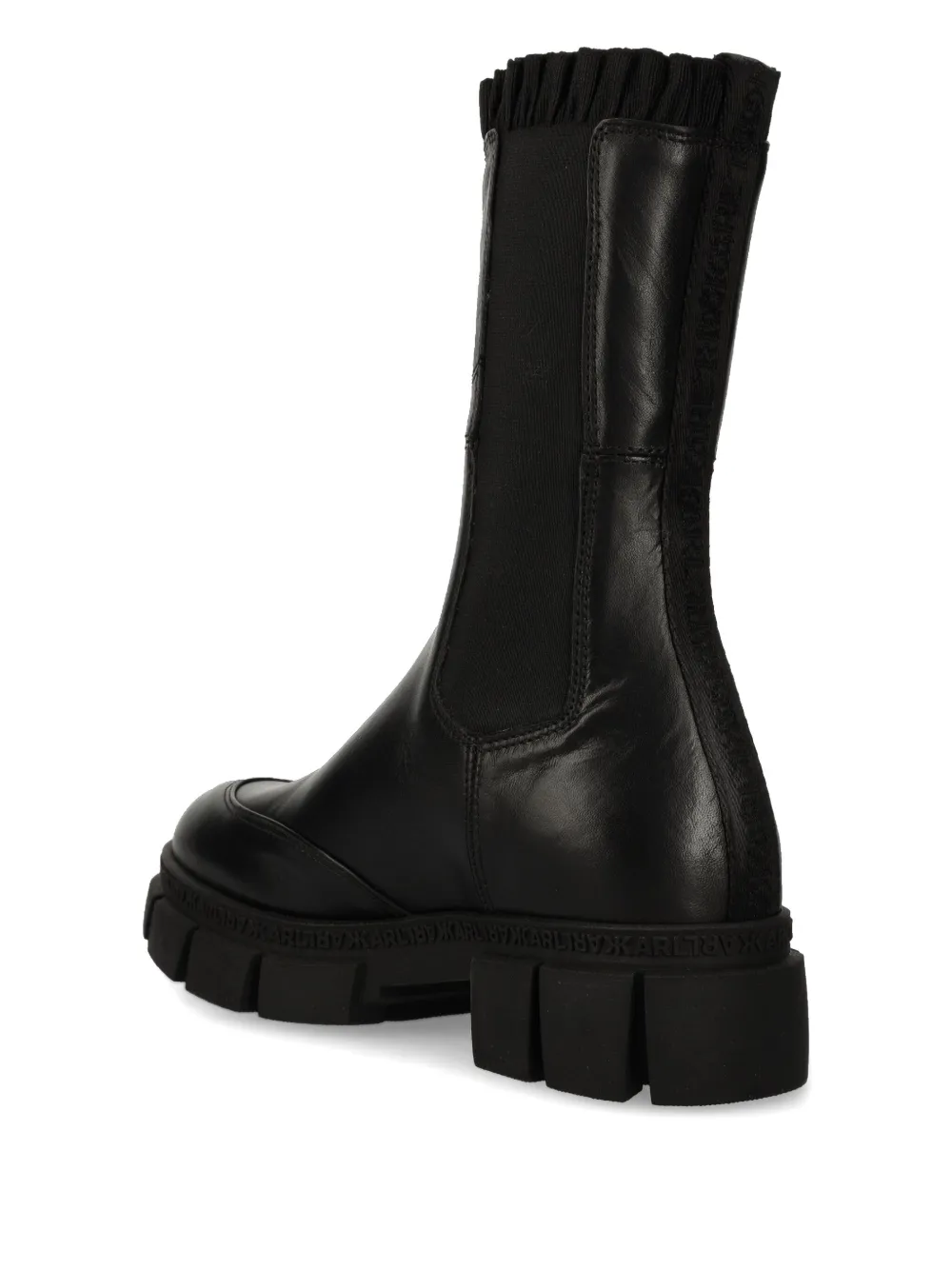 Karl Lagerfeld Aria Ruffle boots Zwart