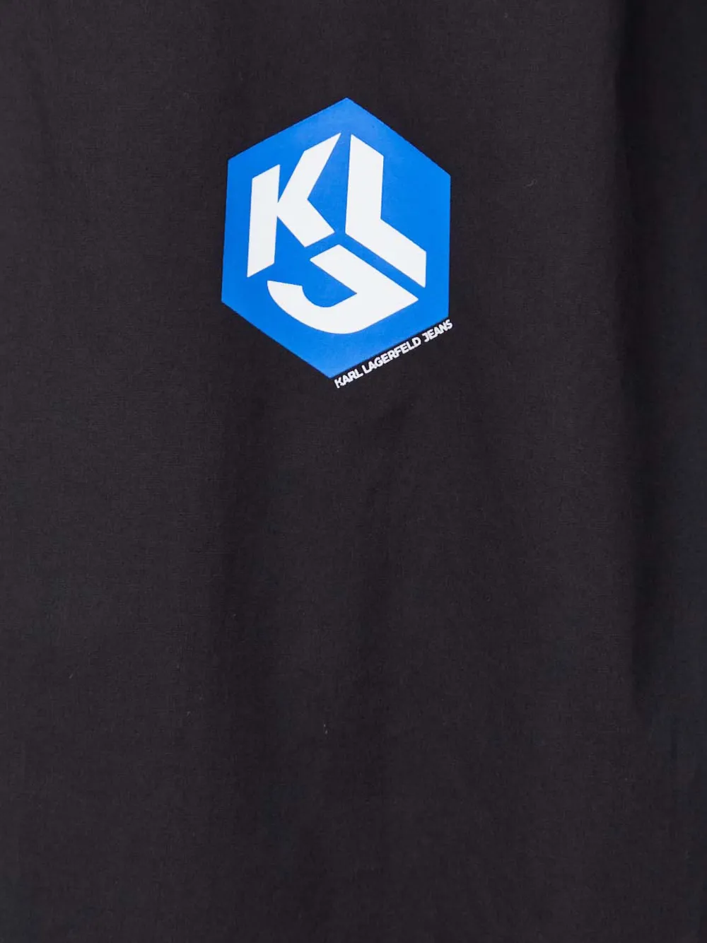 Karl Lagerfeld Jeans Overhemd met logopatch Zwart