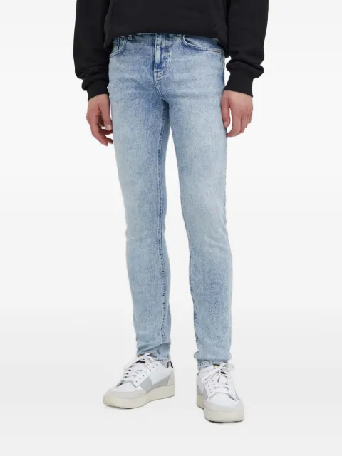 Karl Lagerfeld Jeans graphic-pocket skinny jeans