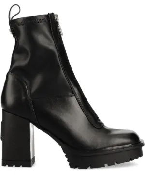 【Karl Lagerfeld】パリ ウィメンズ ブレイズ アンクルブーツ ソフィー チェーン クチュール ブーツ ブラック,ゴールド