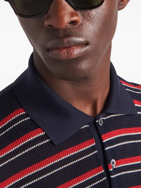 Red striped polo t shirt discount