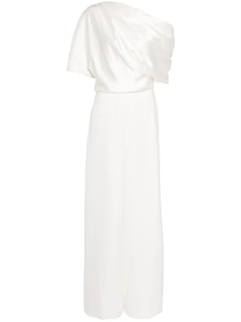 Amsale jumpsuit ancho drapeado