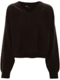Maje V-neck sweater - Brown