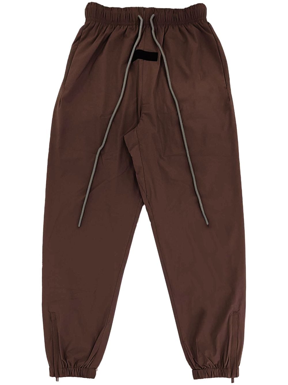 Essentials Kids' Patch Detail Jogger Trousers In Brown