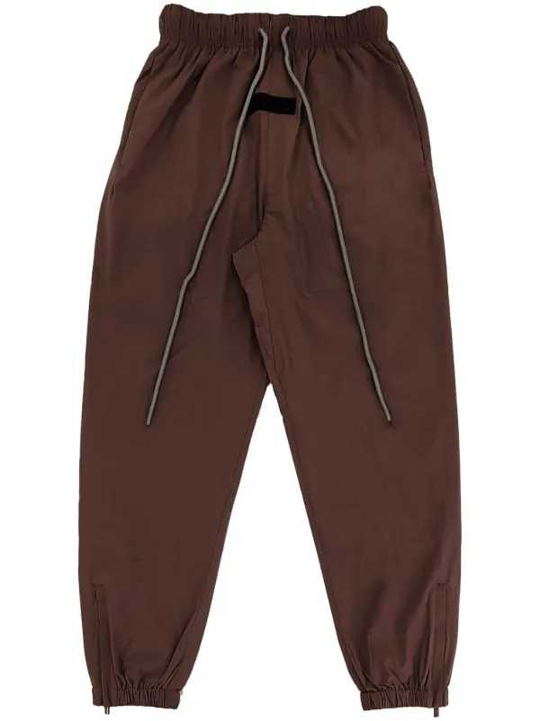 FEAR OF GOD ESSENTIALS Patch Detail Jogger Trousers Brown FARFETCH GE