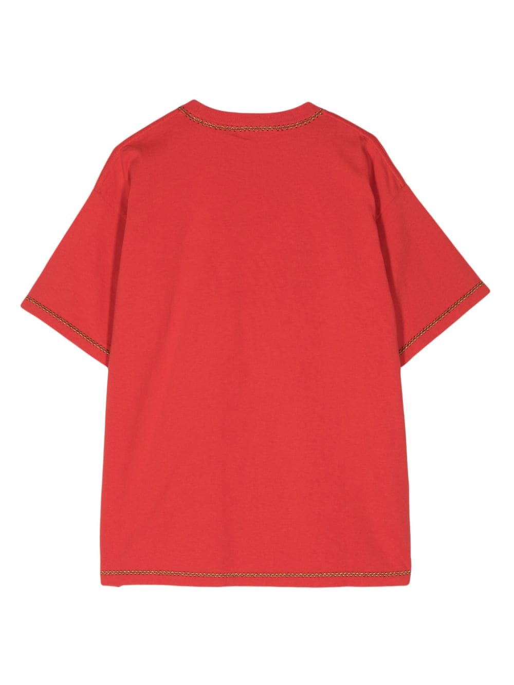 BODE T-shirt met geborduurd logo Rood