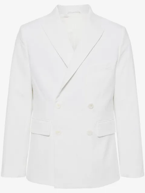 BODE seersucker double-breasted blazer