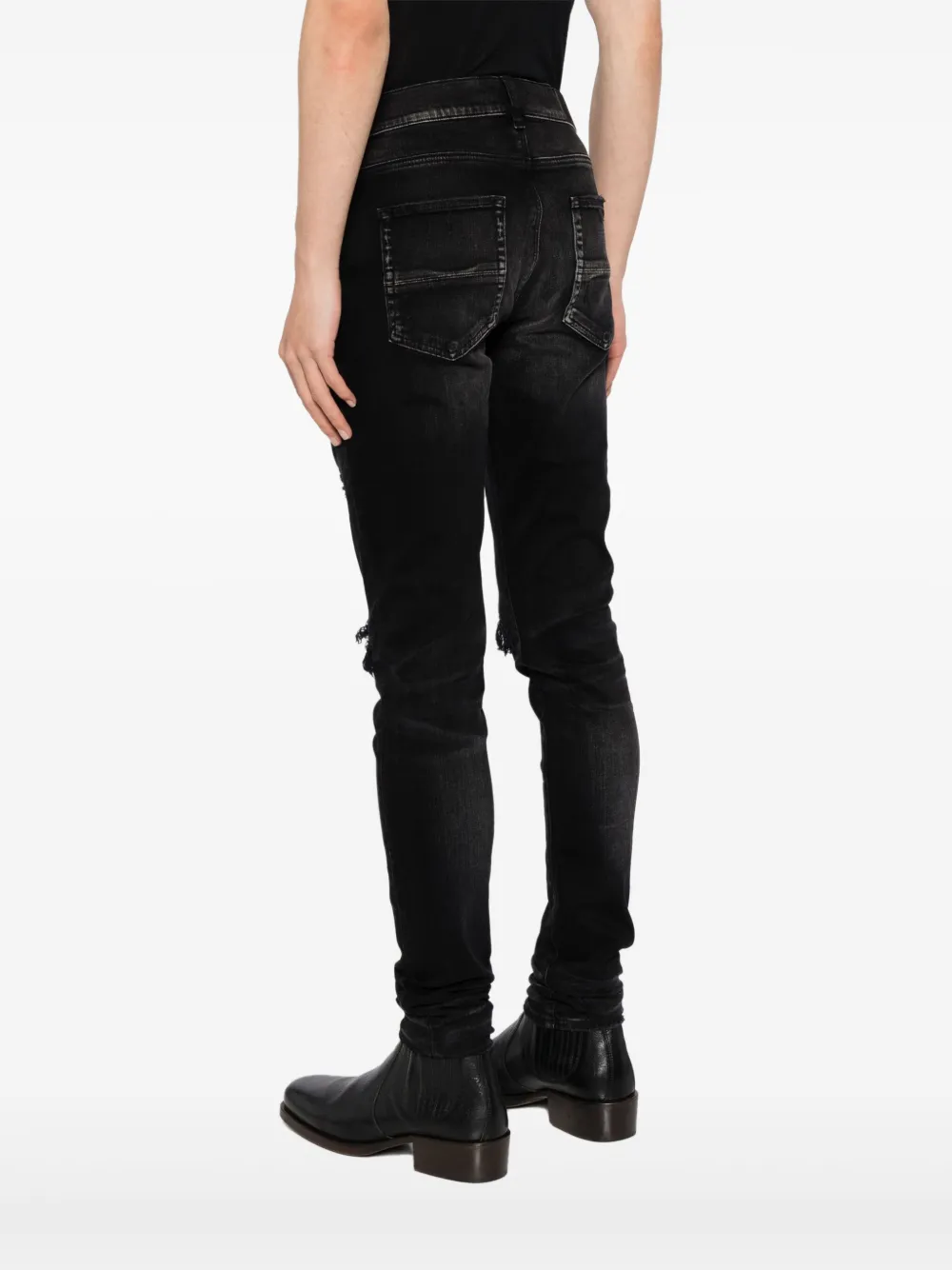 AMIRI Skinny jeans met gerafeld effect Zwart