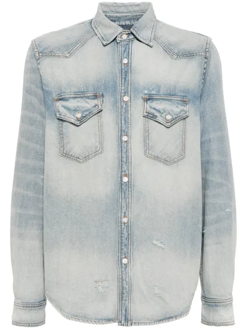 AMIRI logo-print cotton shirt 