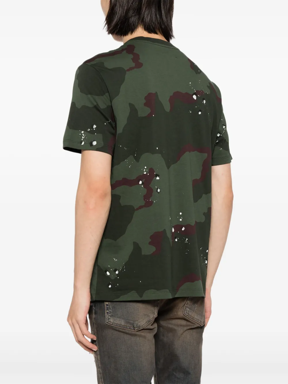 AMIRI T-shirt met logoprint Groen