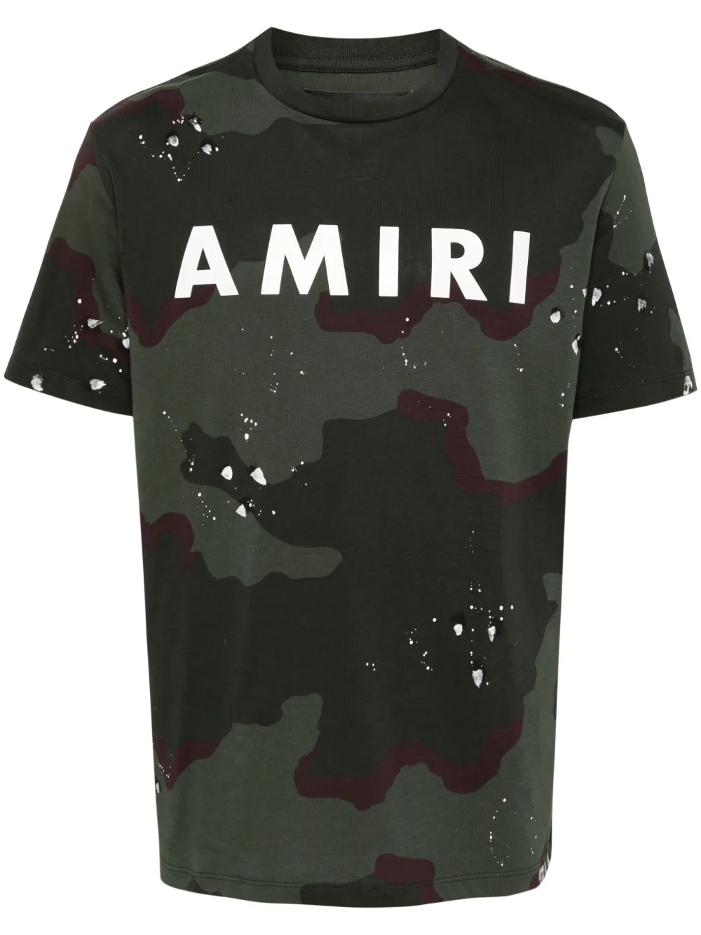 AMIRI T-shirt met logoprint Groen