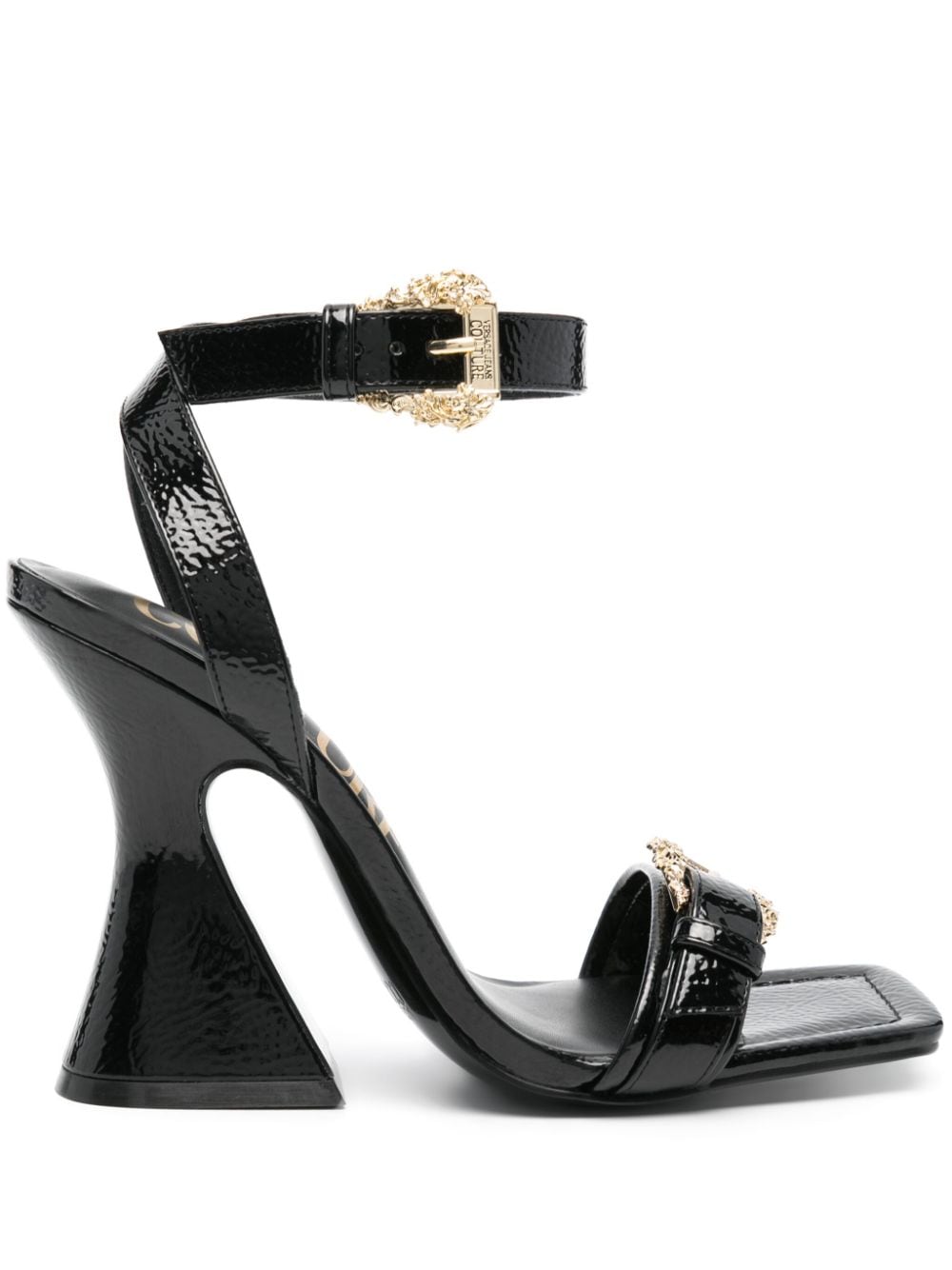 Versace Jeans Couture Black Kirsten Heeled Sandals