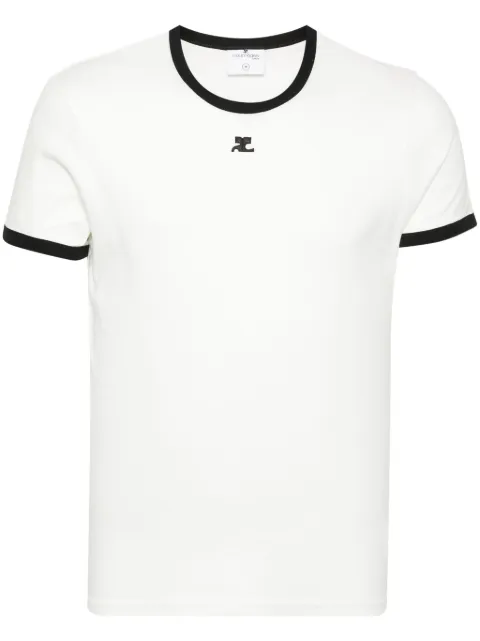 Courrèges Contrast cotton T-shirt