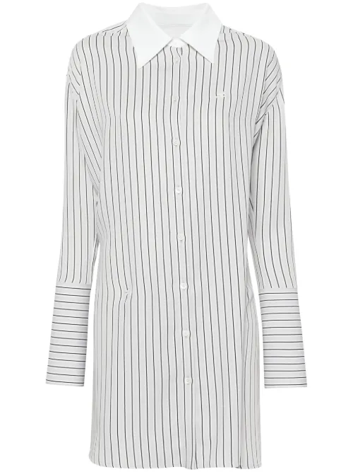 Chemise rayée à patch logo - Courrèges - Modalova