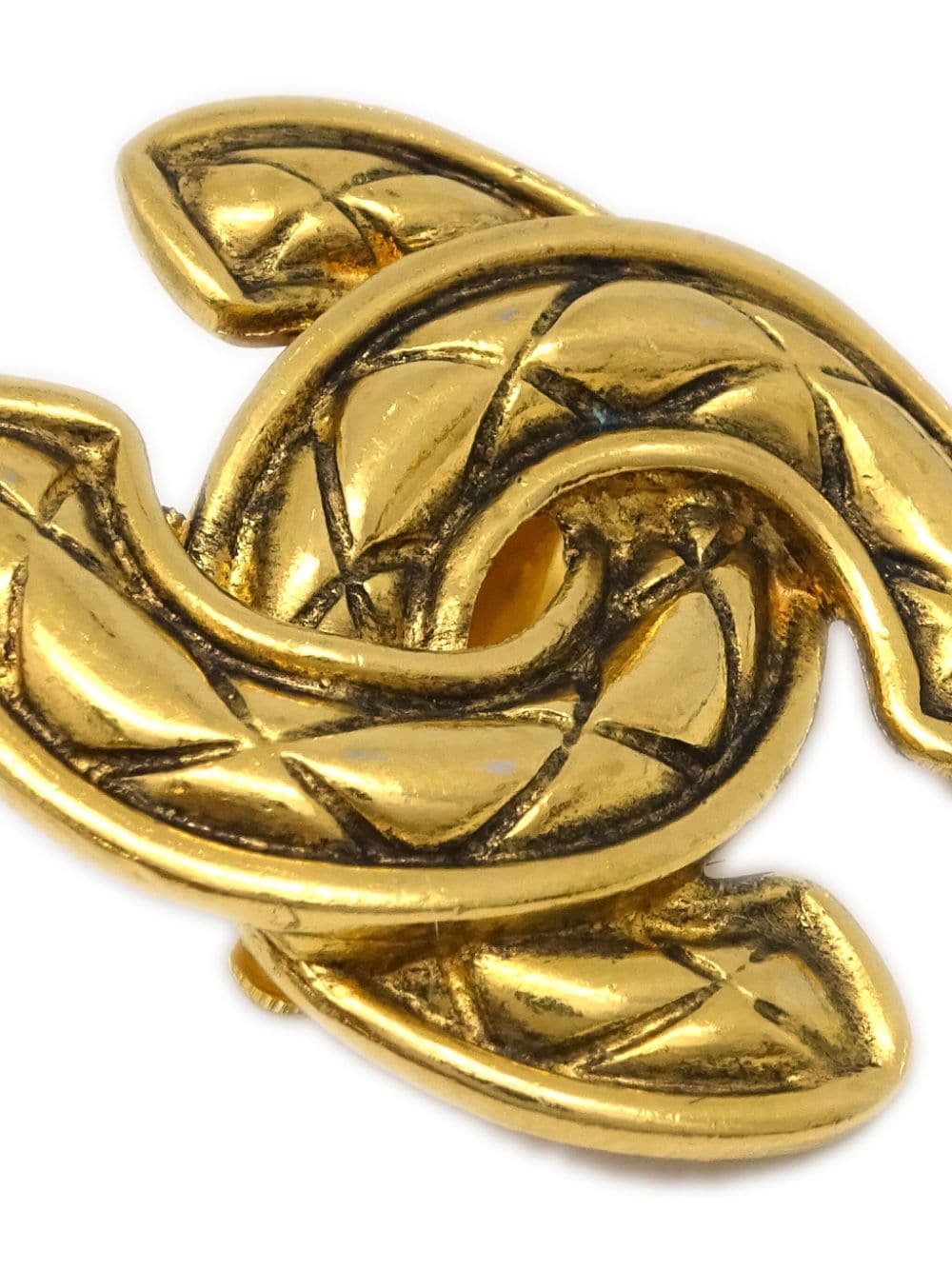 Image 2 of CHANEL Pre-Owned 1980-1990s CC clip-on earrings