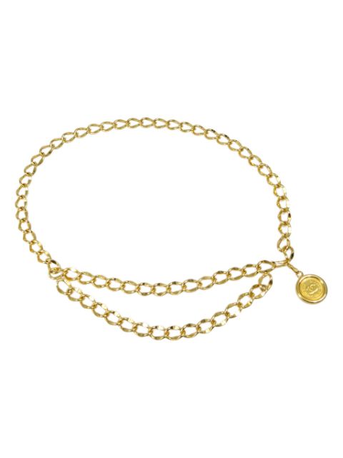 HOT SALE CHANEL 1994 Medallion chain belt Women