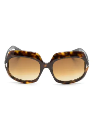TOM FORD Eyewear トータスシェル サングラス | ブラウン | FARFETCH JP