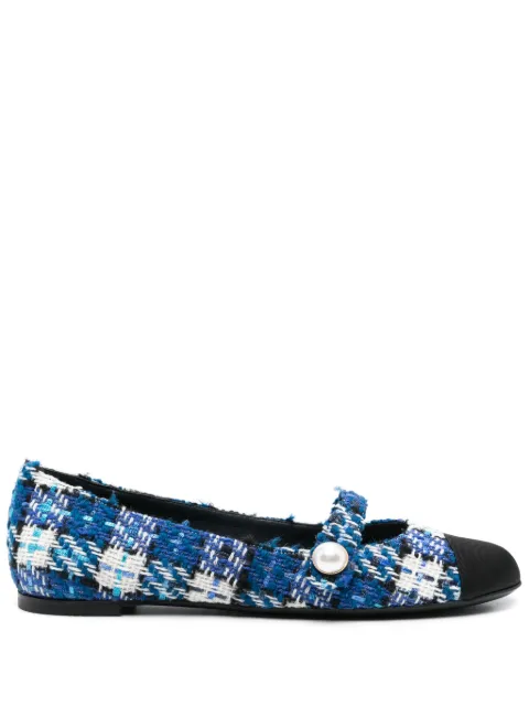 Roberto Festa Divy tweed ballerina shoes