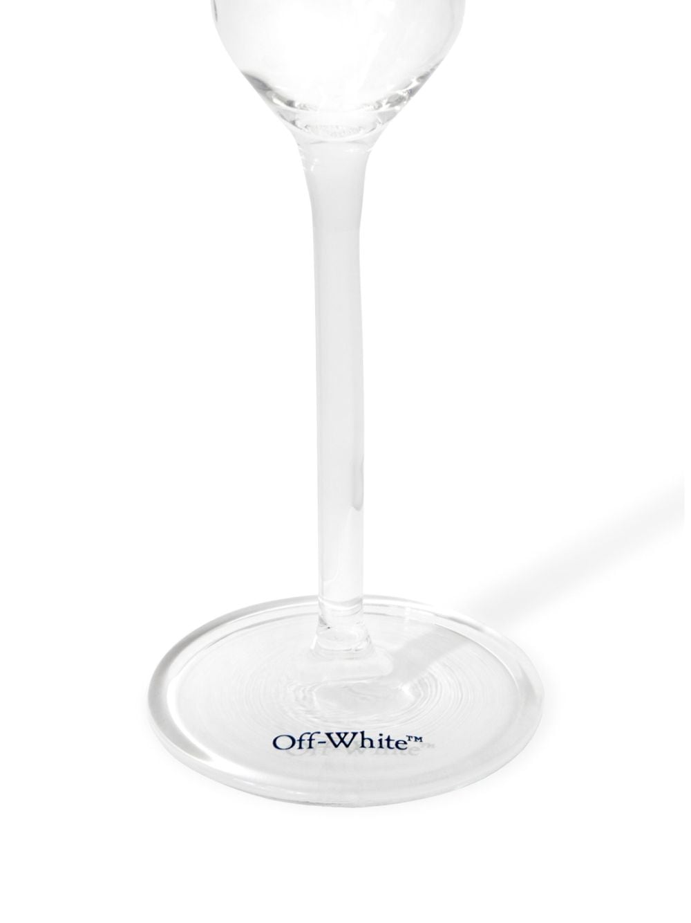 Shop Off-white Quote-print Champagne Flutes (set Of Two) In White