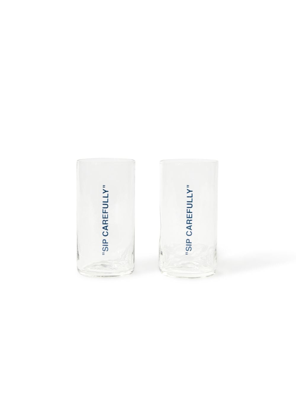 Off-white Cocktail Glass Quote Set In White