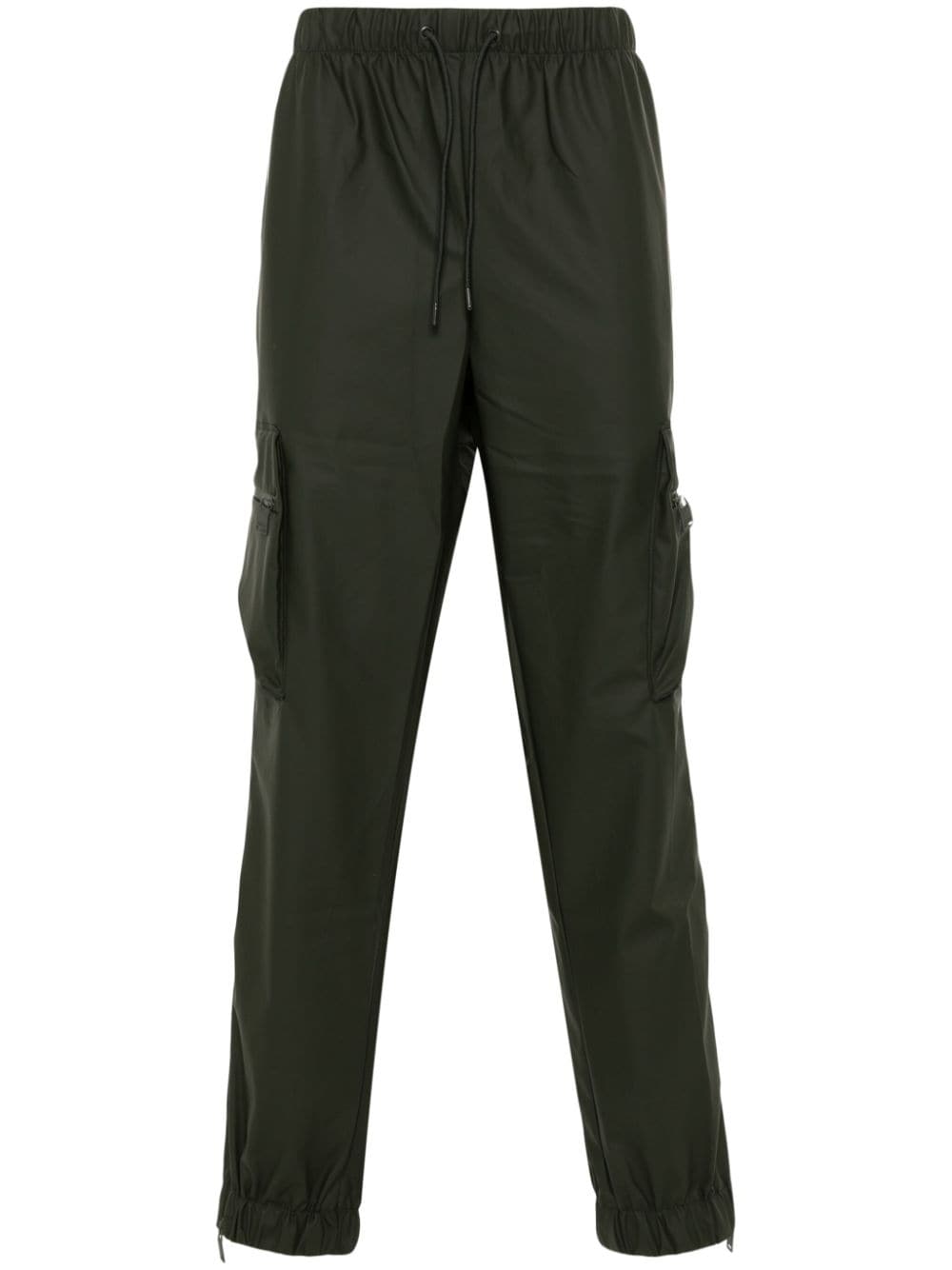 Rains Waterproof Cargo Track Trousers In Green