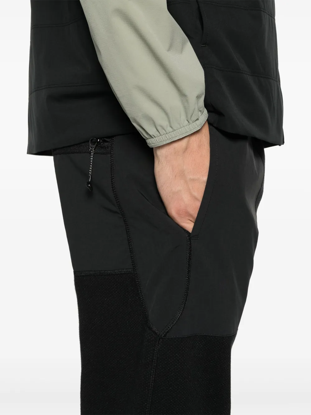 Shop Moncler Tricot Cotton Track Pants In Black