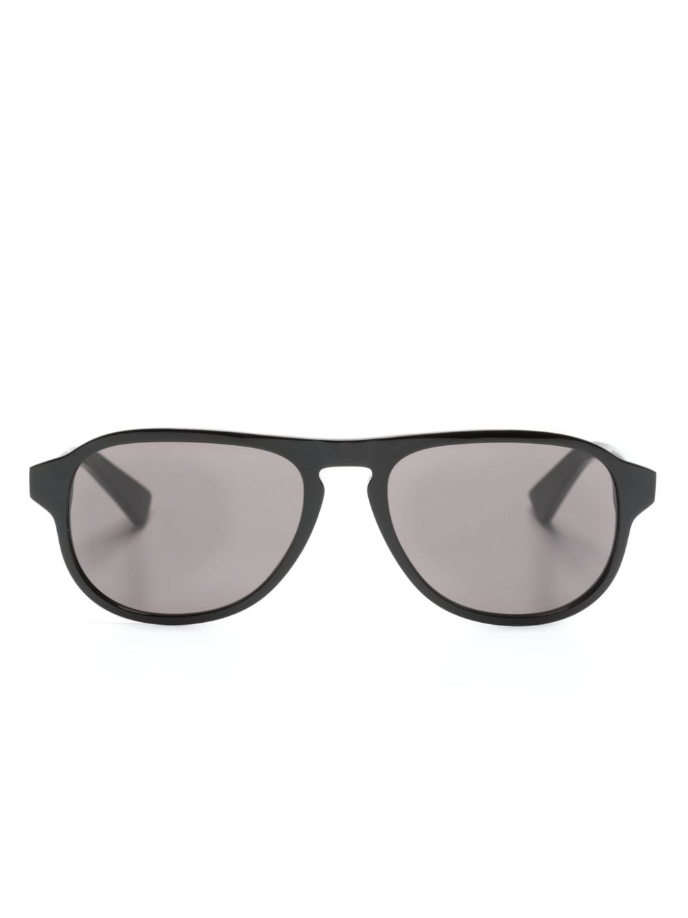 Bottega Veneta 飞行员镜框太阳眼镜 In Black