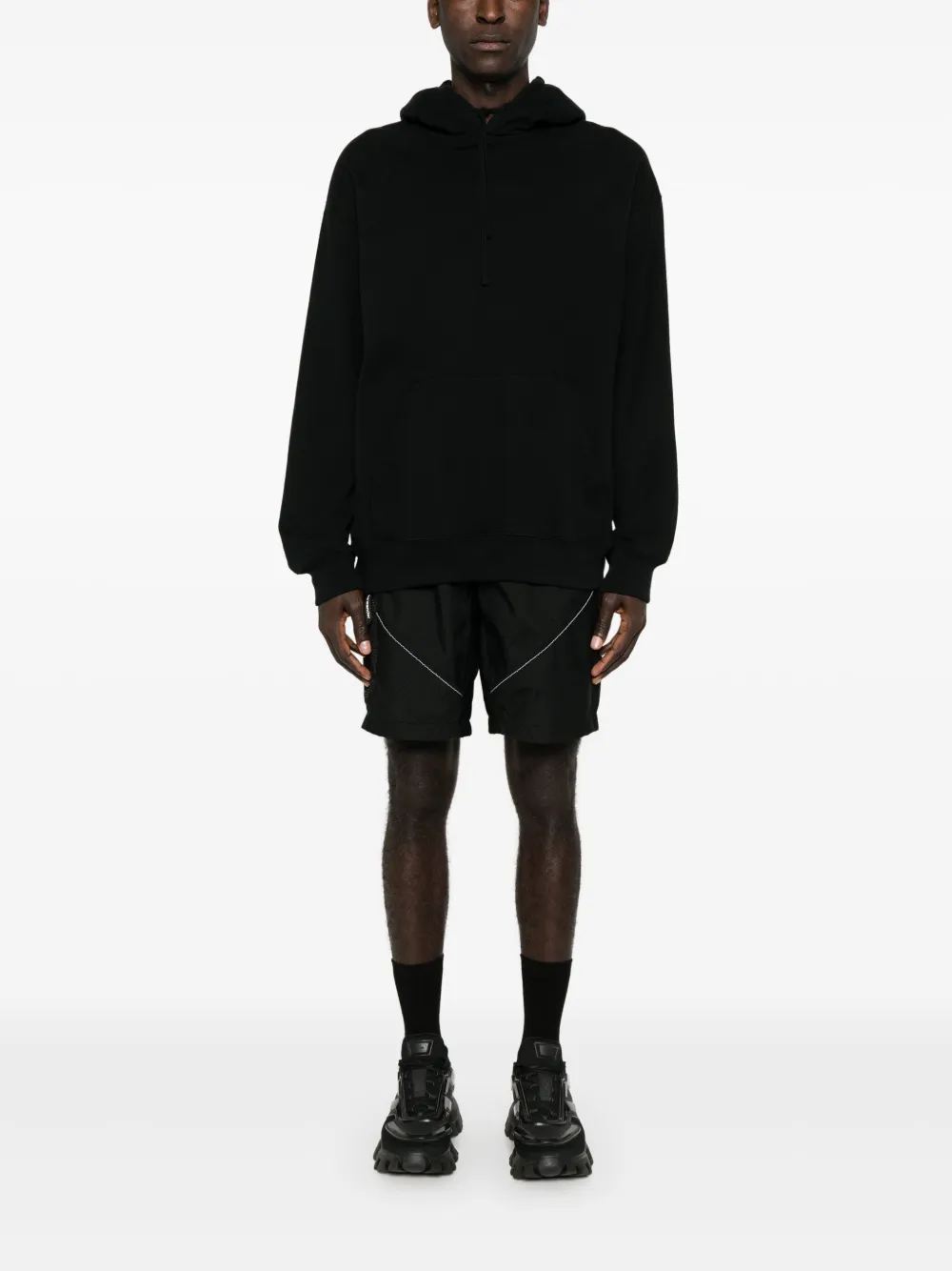 and Wander Shorts met logoprint - Zwart