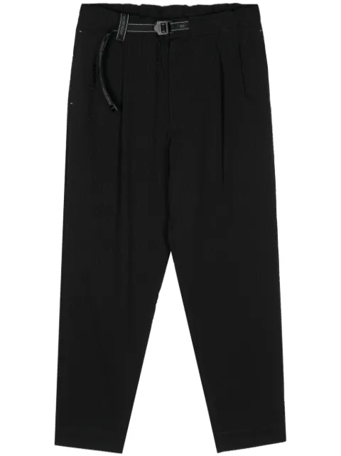 and Wander seersucker tapered-leg trousers