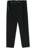 and Wander belted tapered-leg trousers - Black