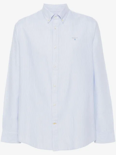 Barbour camisa con rayas estampadas y logo bordado
