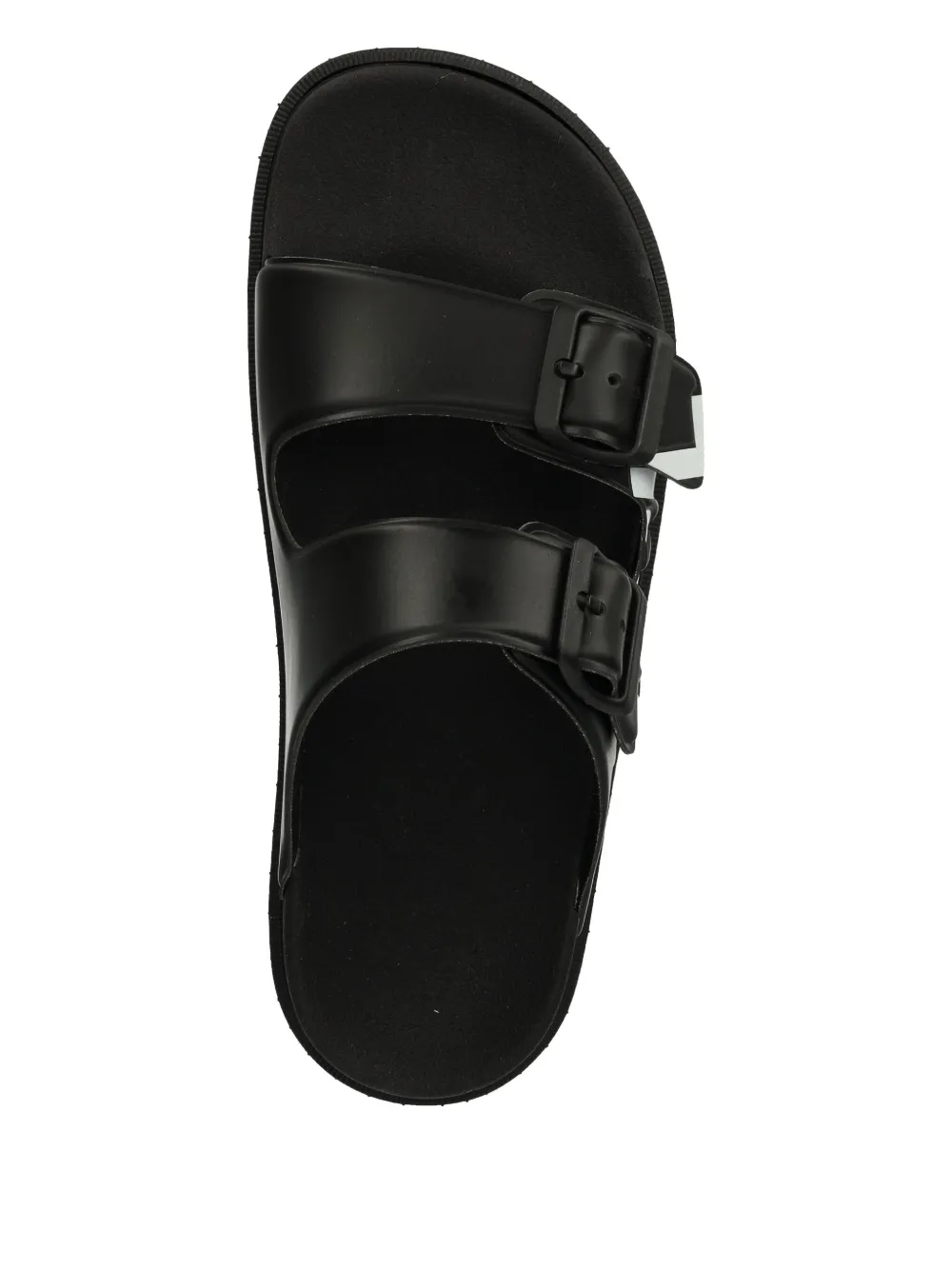 Karl Lagerfeld logo-print slides Black