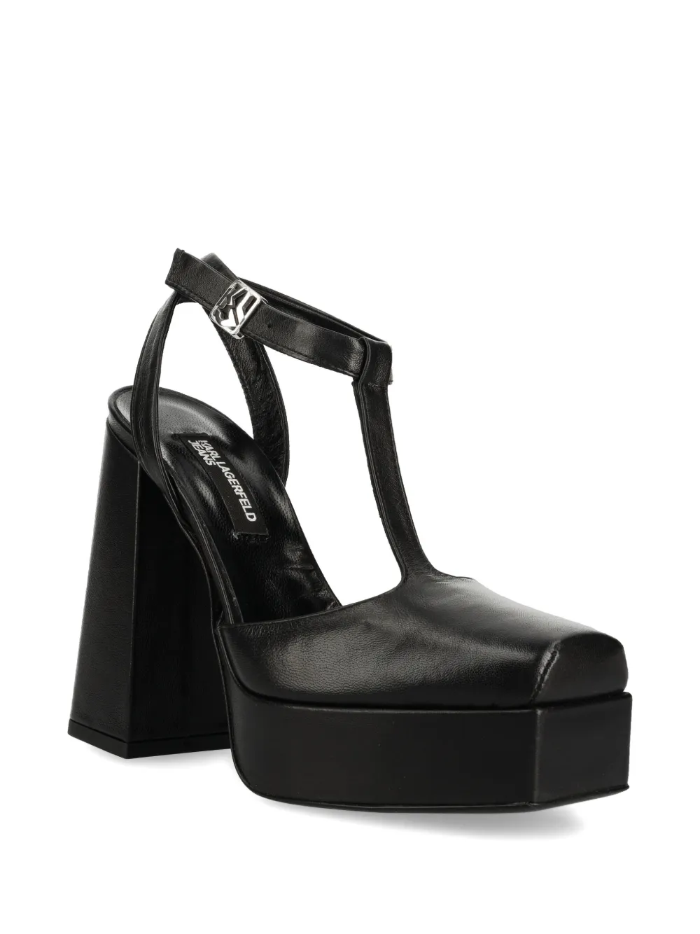 Karl Lagerfeld Jeans Leren pumps - Zwart