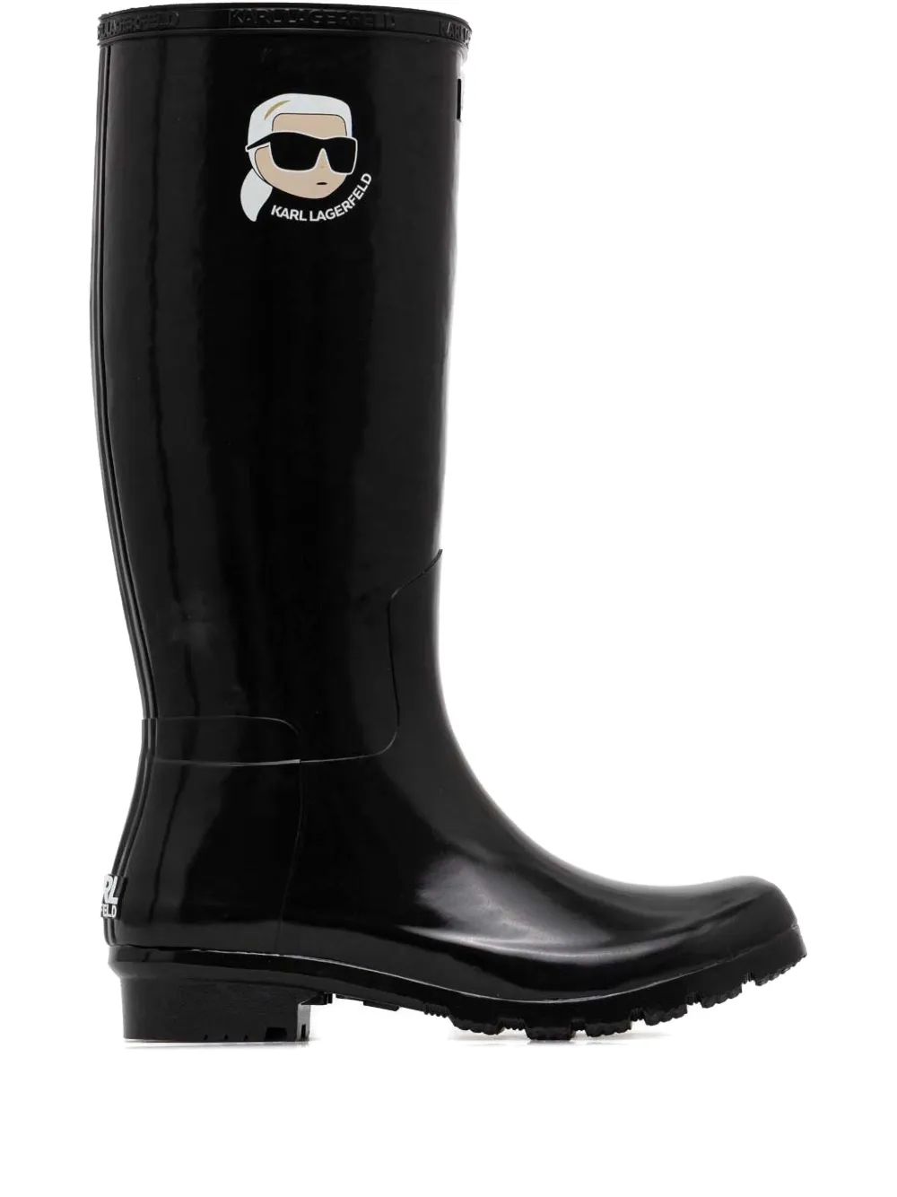 Karl Lagerfeld Wellington boots – Black