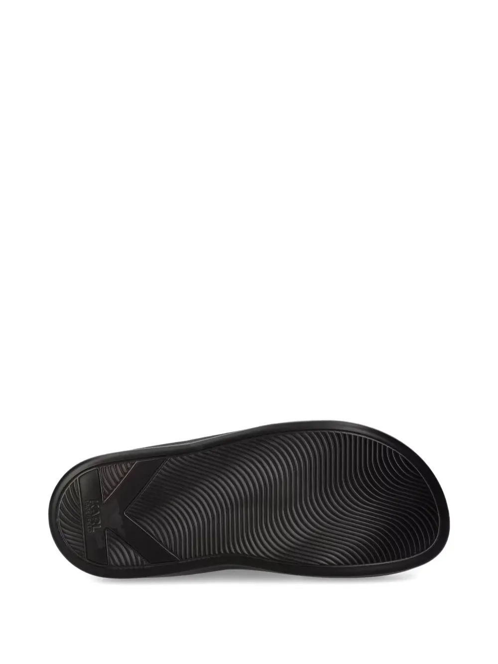 Karl Lagerfeld logo-embellished slides Black