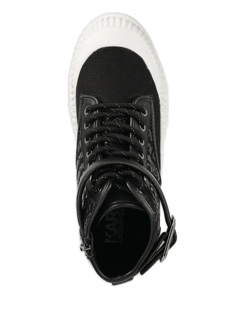 Karl Lagerfeld logo-print combat boots | Combat Boots | Image 2