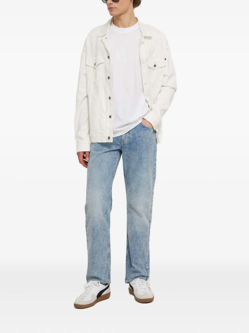 Karl Lagerfeld Jeans logo jeans - Blauw