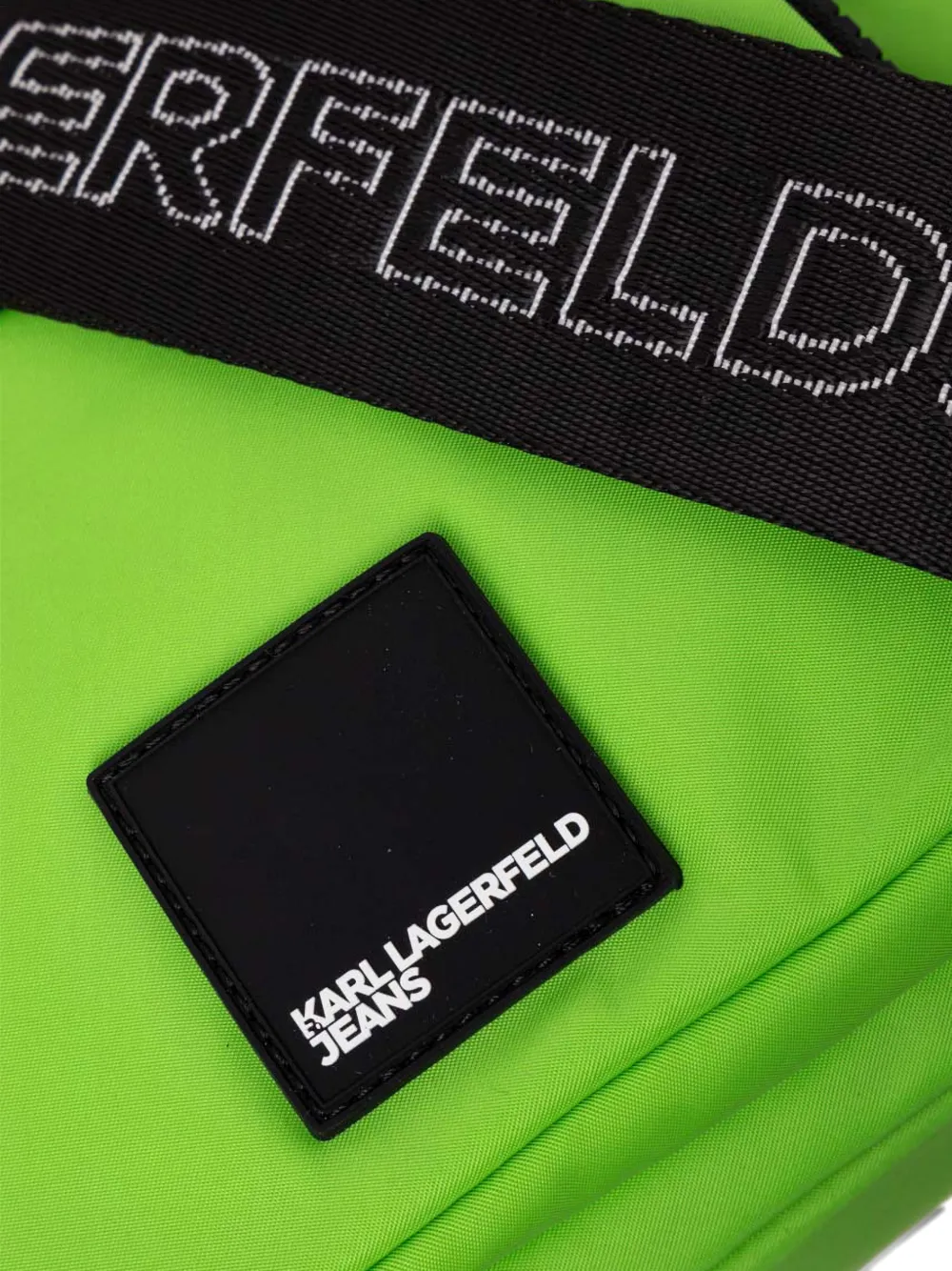 Karl Lagerfeld Jeans Schoudertas met logobandje Groen