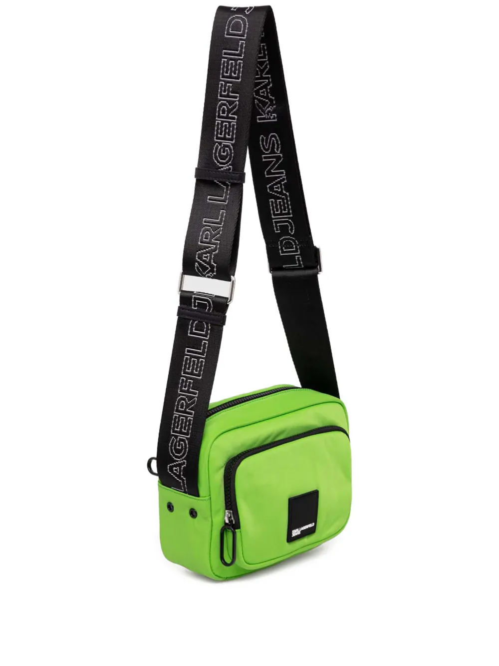Karl Lagerfeld Jeans logo-strap shoulder bag - Verde