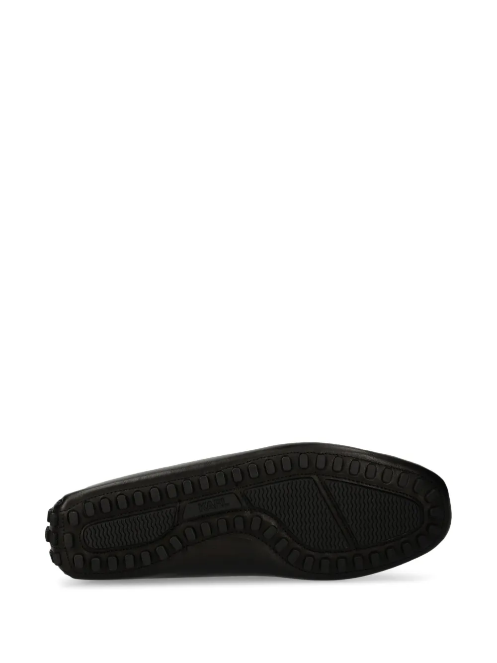 Karl Lagerfeld logo-plaque loafers Black