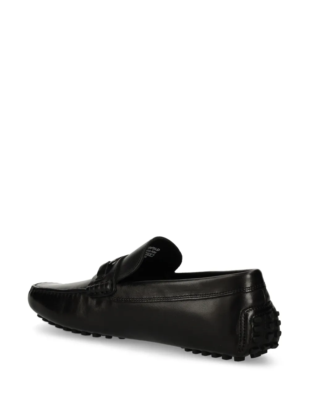 Karl Lagerfeld logo-plaque loafers Black