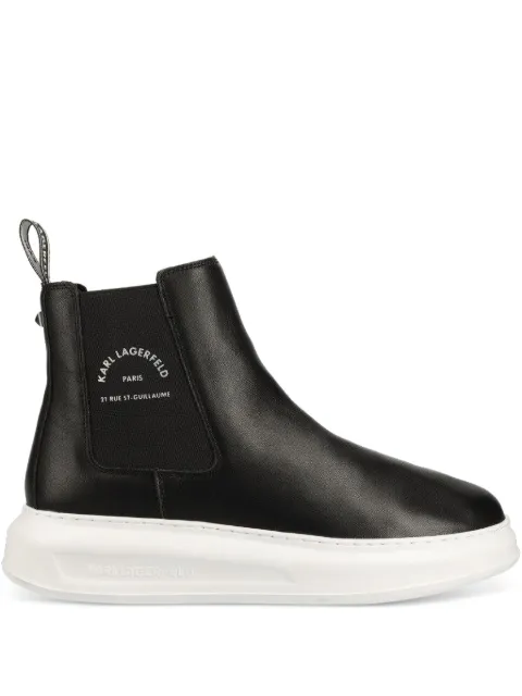 Karl Lagerfeld botas con agujetas