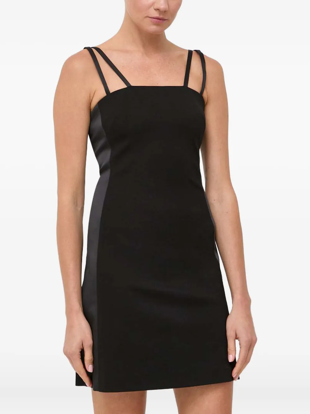 Karl Lagerfeld strap panel dress - Nero