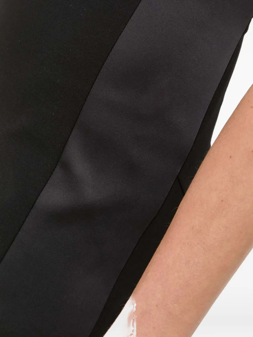 Karl Lagerfeld Jurk met bandje en vlak Zwart