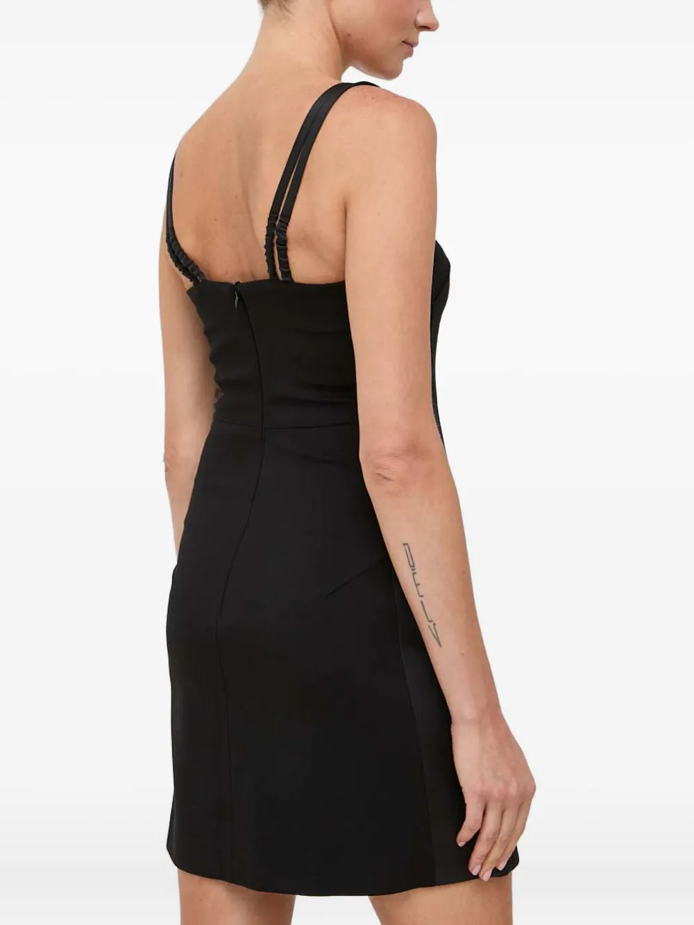 Karl Lagerfeld Jurk met bandje en vlak Zwart