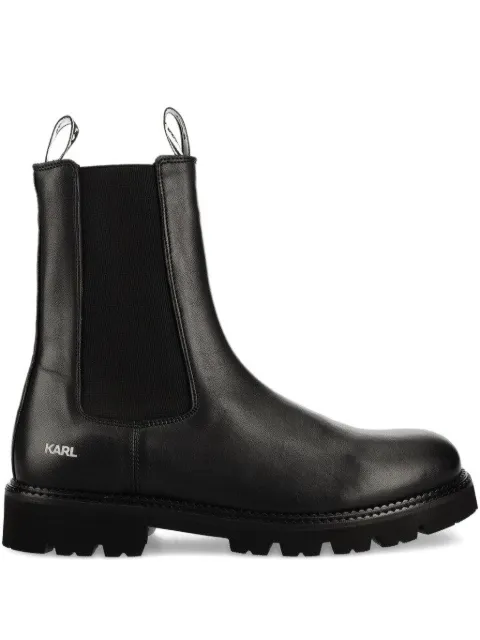 Karl Lagerfeld leather ankle boots