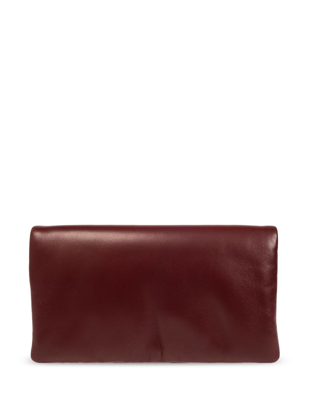 Shop Saint Laurent Large Calypso Leather Wallet In Red