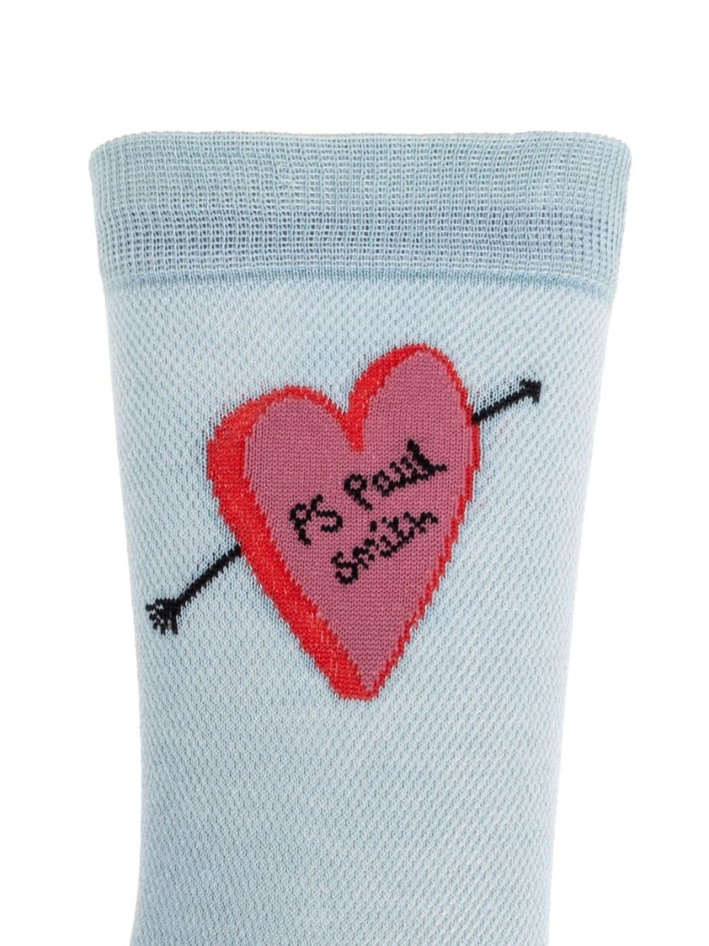 Shop Paul Smith Intarsia-knit Cotton Socks (set Of Three) In Grey